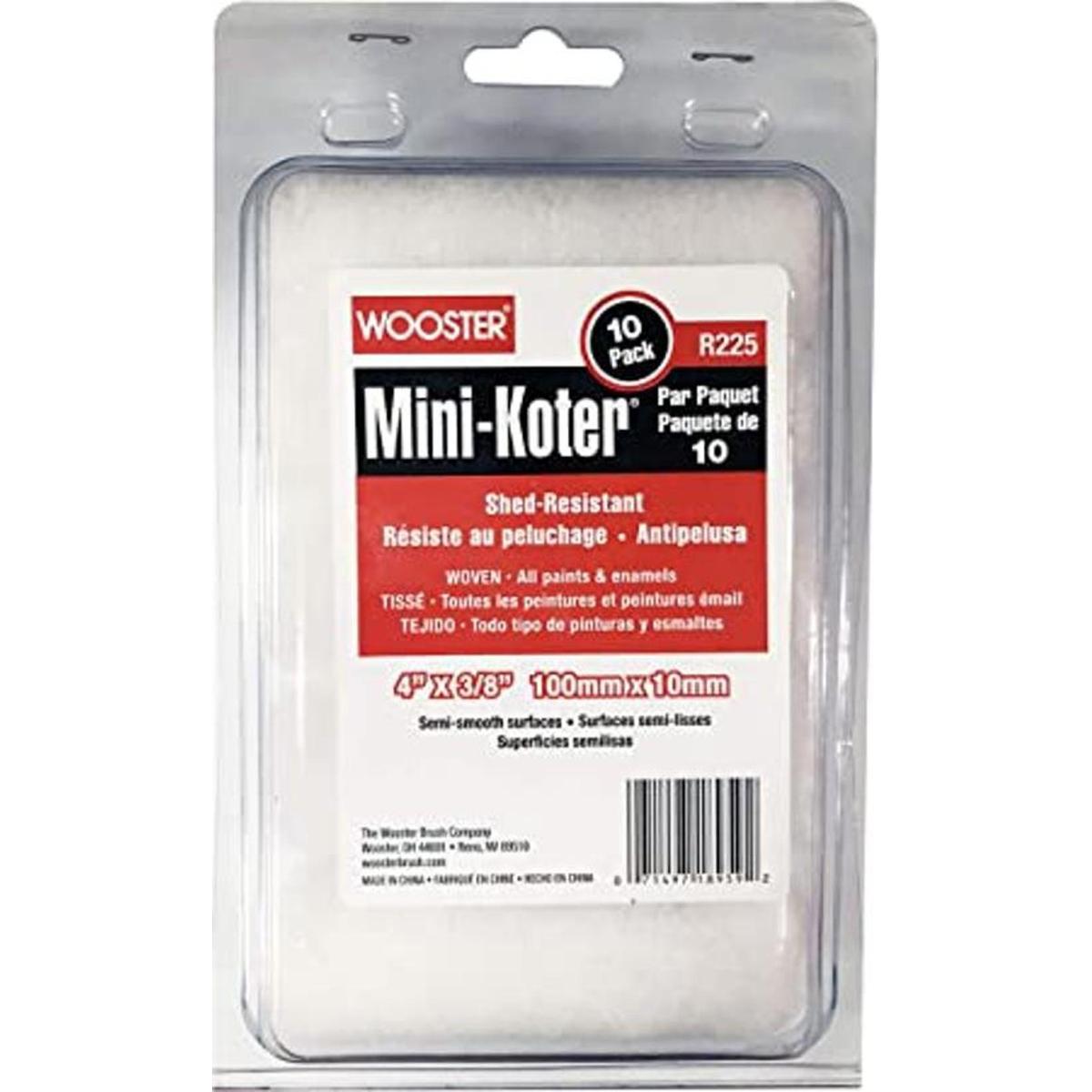Wooster Brush MiniKoter R225 Mini rodillo de 4 pulgadas