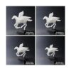 Woohome 14 piezas 3D resina molde relleno mini caballo