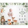 Woodland Baby Manta mensual de hitos para bebé tabla de