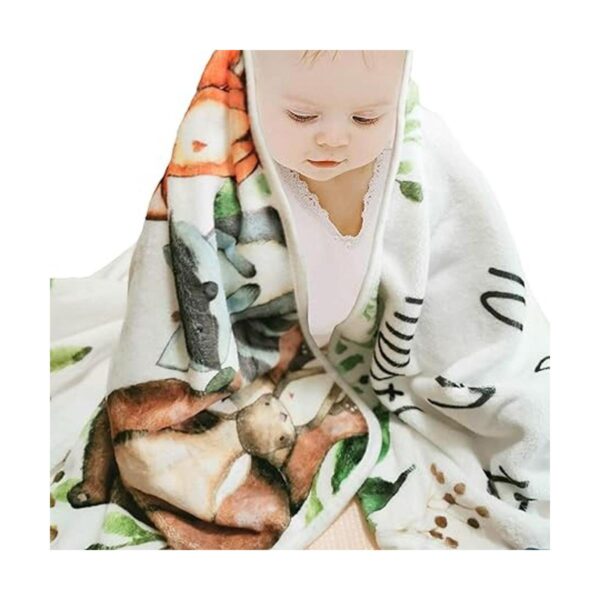 Woodland Baby Manta mensual de hitos para bebé tabla de