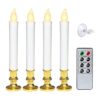 Wondise Velas blancas sin llama para ventana con control_1