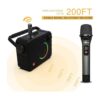 Wireless Microphone VeGue UHF Cordless Dual Handheld_2