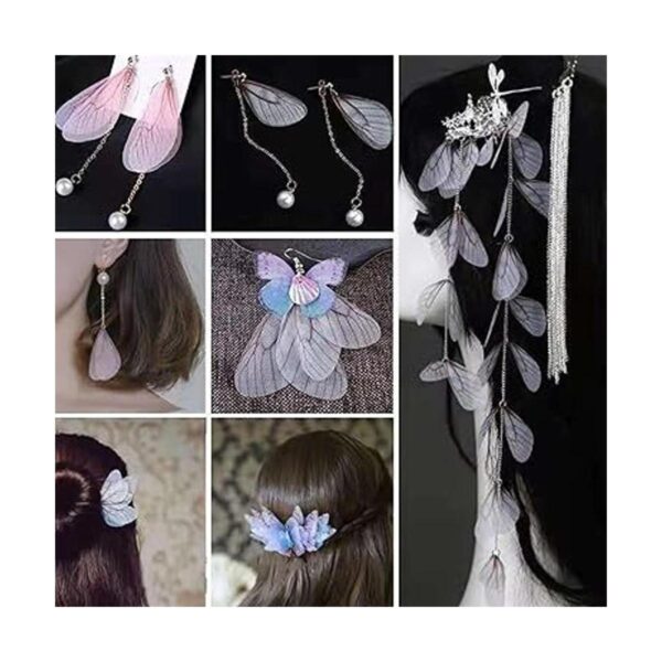 100 dijes de ala de libélula artificial alas de mariposa_2