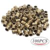 100cs Antiguo Marrón Fianza Perlas Pulseras Charms Cuelgan