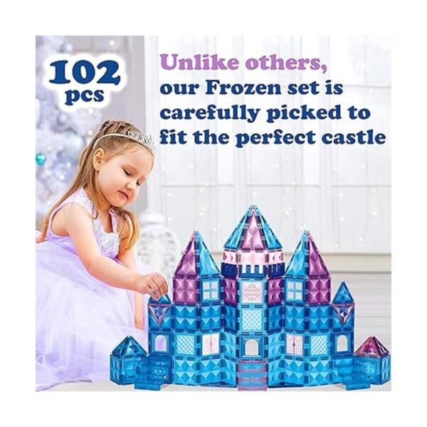 102 piezas de azulejos magnéticos de castillo de princesa_2