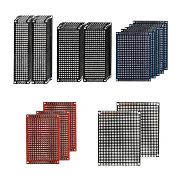 105 piezas de placa PCB de doble cara kit de prototipo de