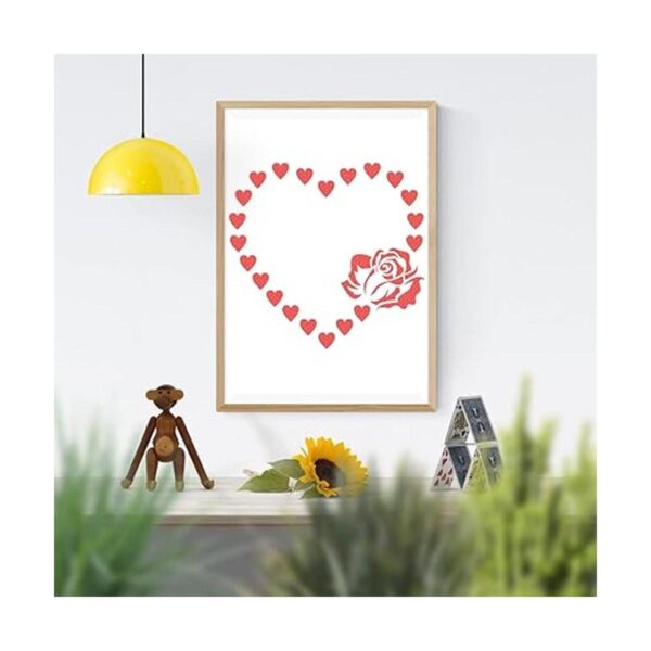 11 plantillas de corazón plantillas de plástico