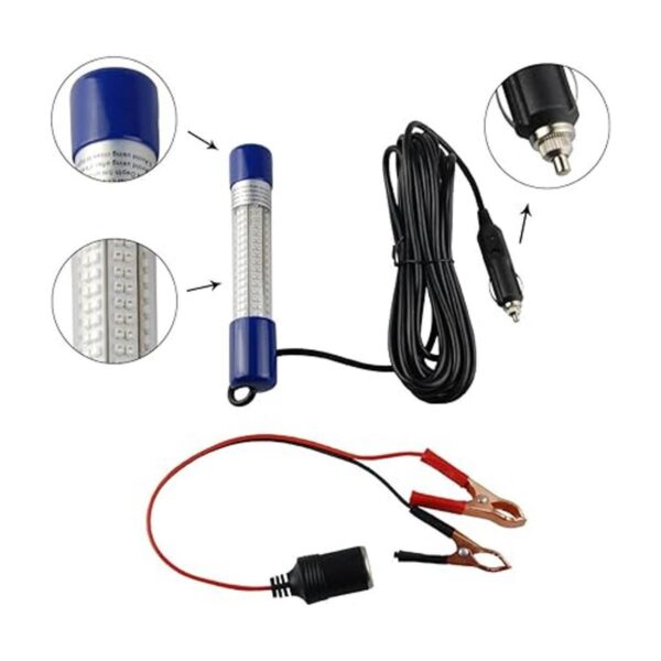 12 V24 V Underwater LED Pesca 180LED lámpara de luz Lure