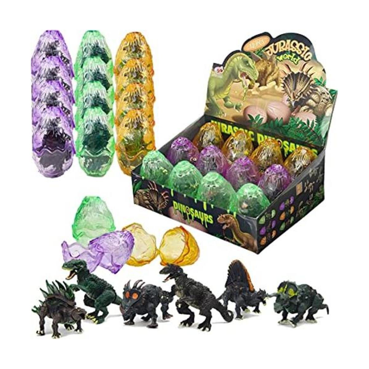 12 figuras de acción de dinosaurio 3D de lujo