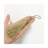 12 borlas de yute natural borlas de arpillera borlas
