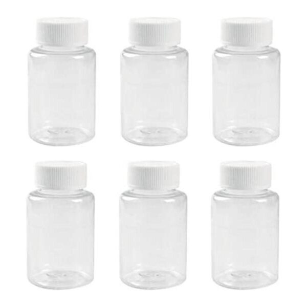 12 botellas de plástico vacías transparentes de 3.4 fl oz_1