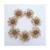 12 flores de arpillera grandes para manualidades 3.15