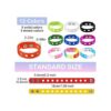 12 pulseras de silicona ajustables pulseras de goma_2
