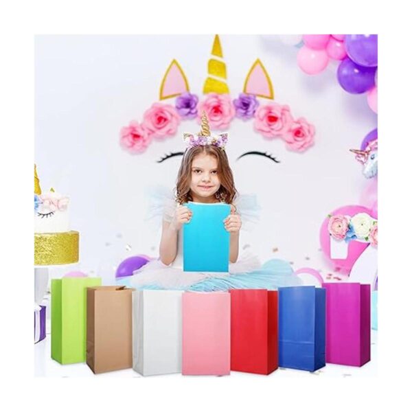 120 bolsas de regalo de fiesta de color sólido y envueltas