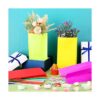 120 bolsas de regalo de fiesta de color sólido y envueltas