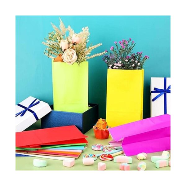 120 bolsas de regalo de fiesta de color sólido y envueltas
