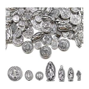 120 piezas de plata antigua con dije de Jesús María