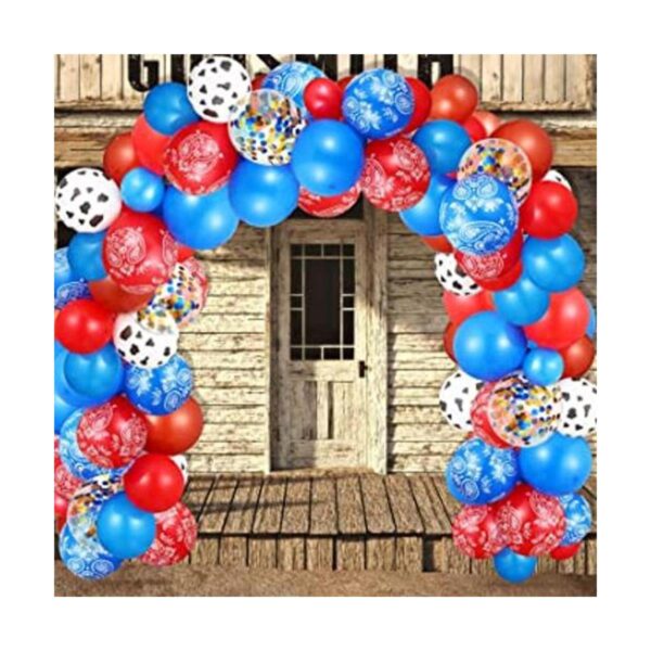 130 piezas de globos de vaca occidental para niños_1