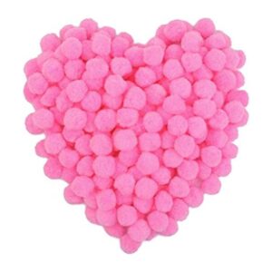150 pompones pompones rosas de 1 pulgada bolas de pompón_1