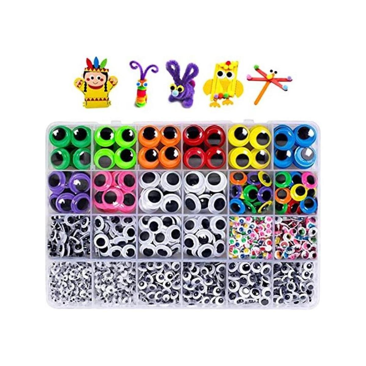 1580 unidades Googly Eyes autoadhesivas para manualidades