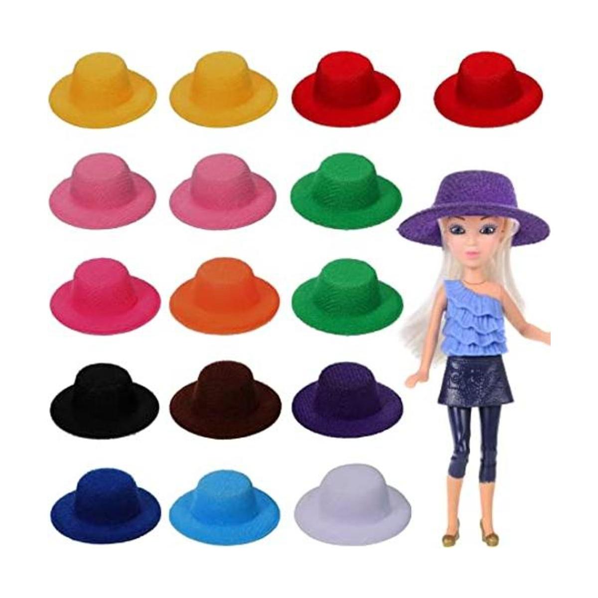 16 mini sombreros para manualidades 12 colores sombrero