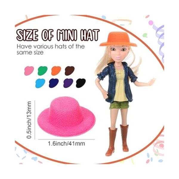 16 mini sombreros para manualidades 12 colores sombrero