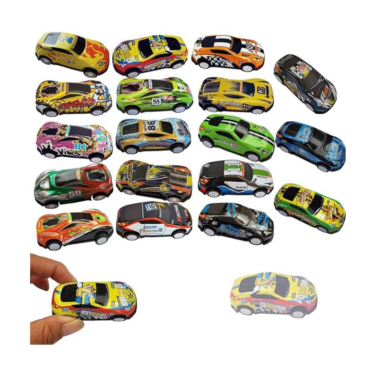 18pcs Metal Pull Back Racing Car Toy Die Cast Race Car