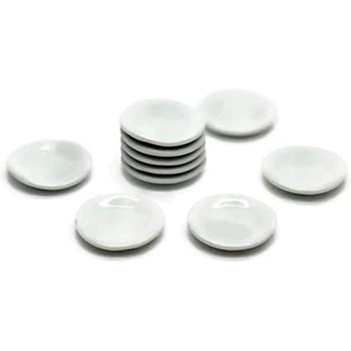 1shopforyou Plato de cearmic blanco diseño de casa de