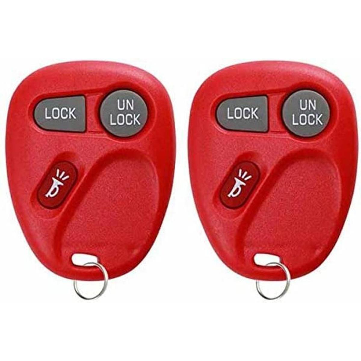 2 KeylessOption Llavero para control remoto de repuesto