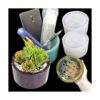 2 moldes grandes para plantas de hormigón molde de