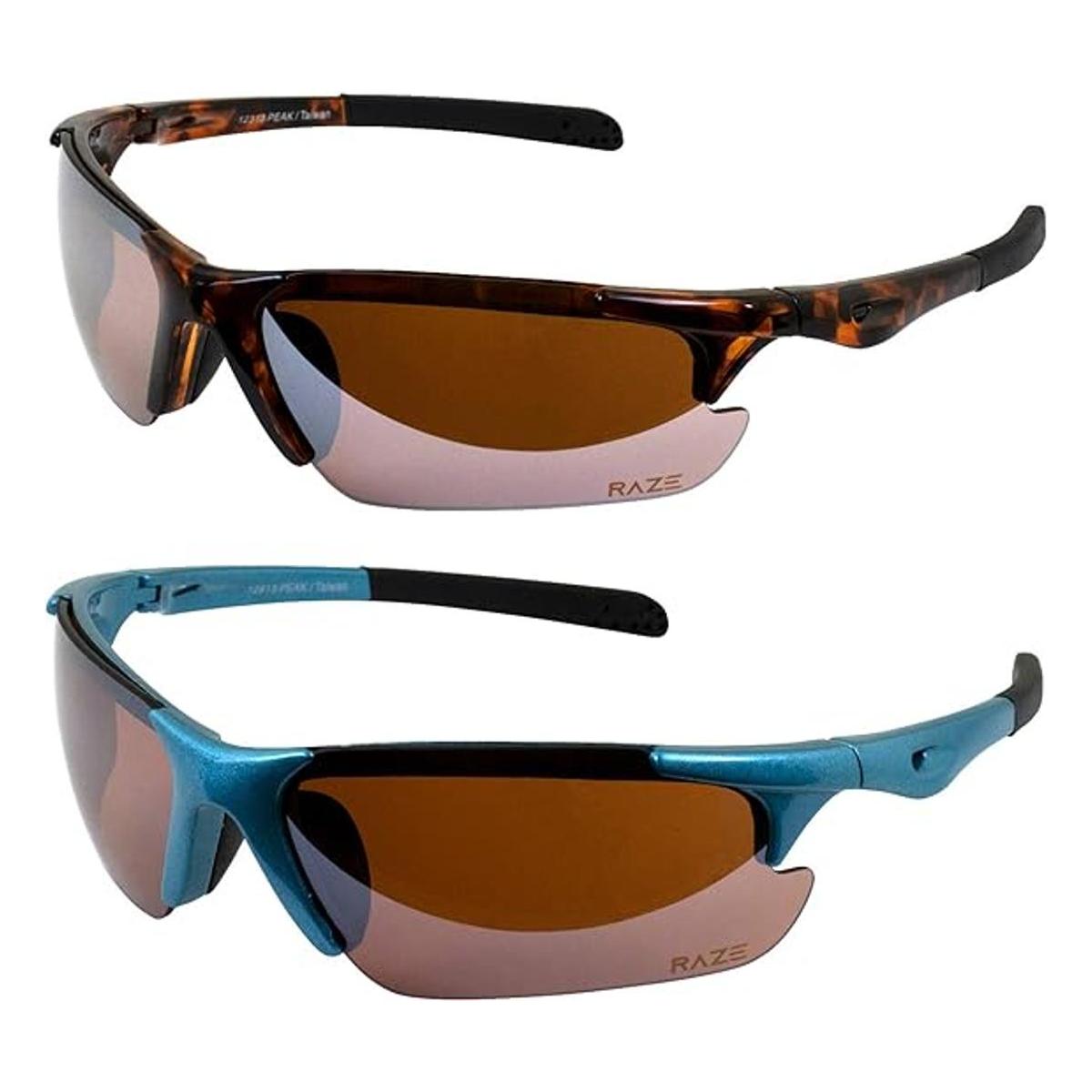 2 pares de gafas de sol Raze Eyewear Peak sin marco
