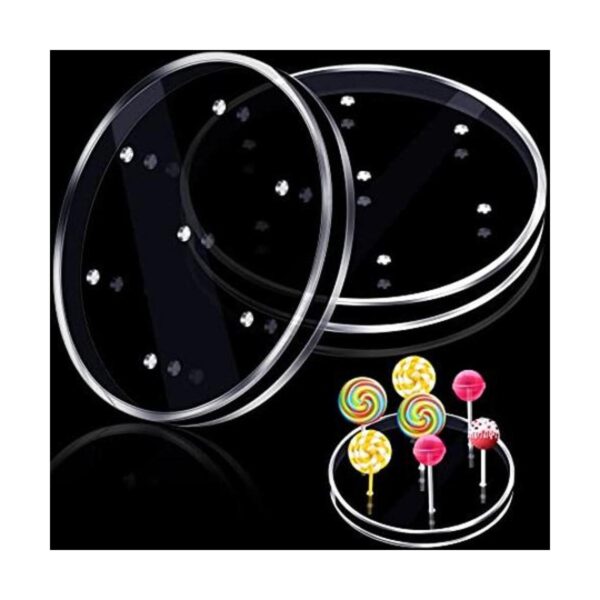 2 paquetes de soportes acrílicos para piruletas con 7