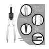 2 piezas EKG Calibrador ECG Herramienta de medición con_3