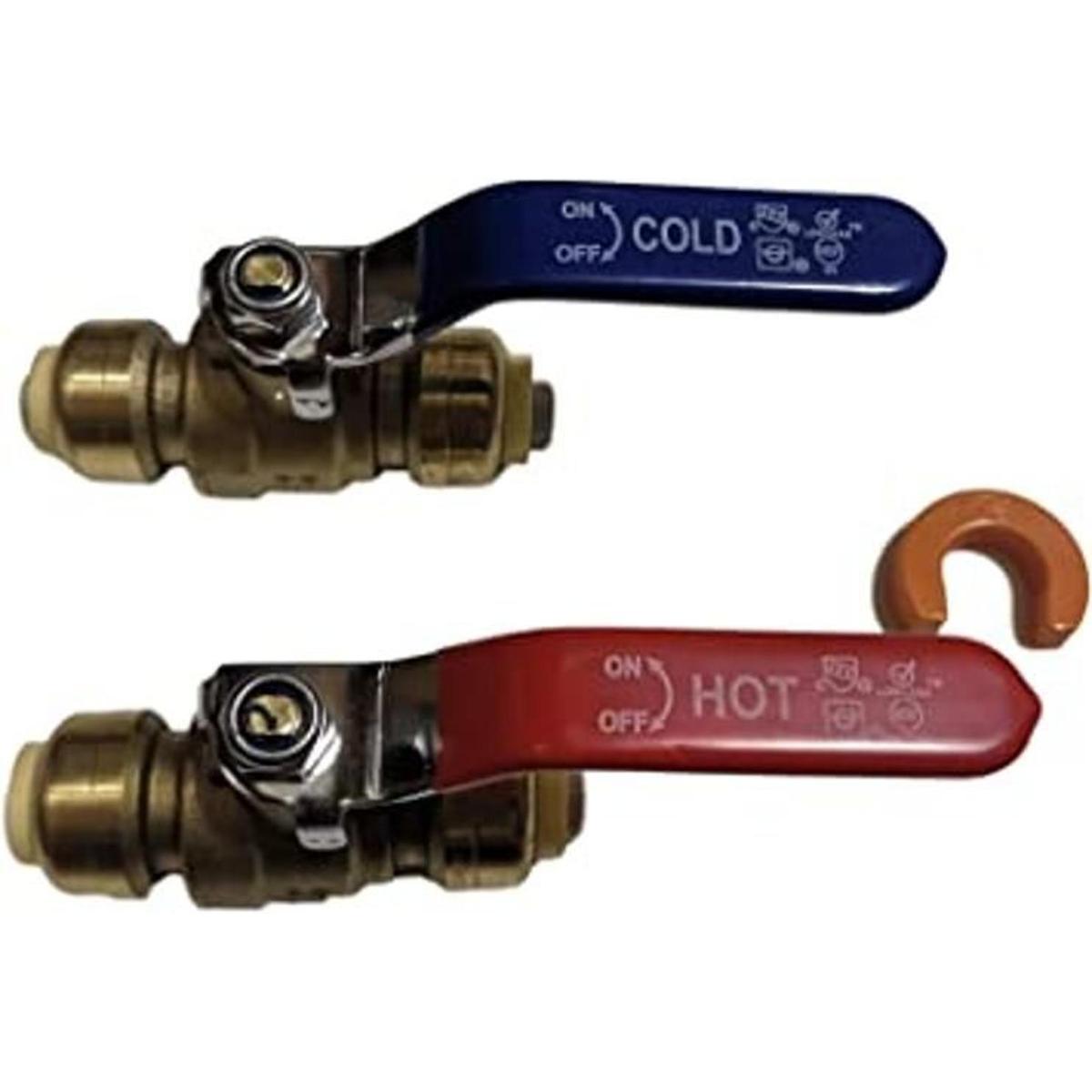 2 piezas XFITTING 12 pulgada válvula de bola de ajuste a
