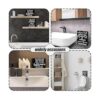 2 piezas de decoración de baño clásica con texto en