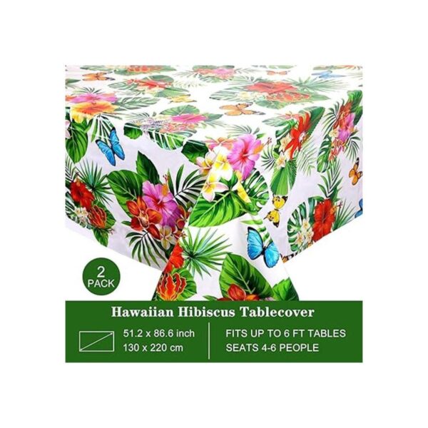 2 piezas de 51.2 x 86.6 pulgadas de hibisco hawaiano