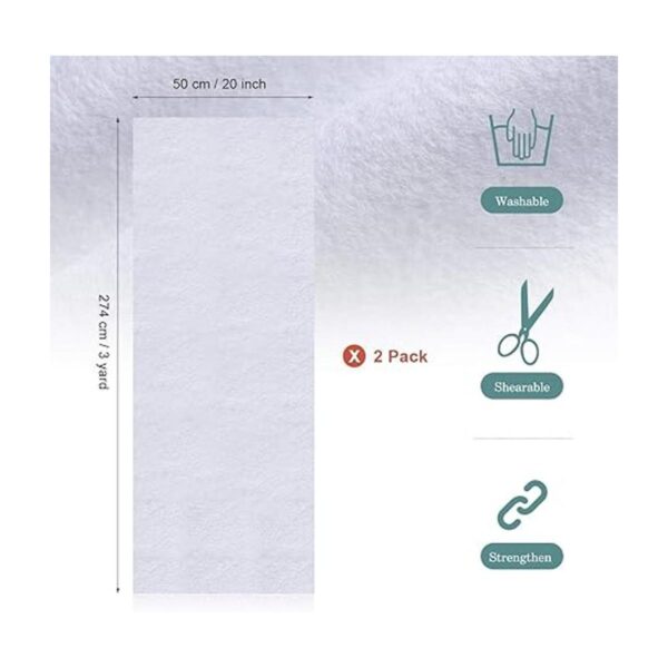 2 piezas de interfaz de forro polar fusible para coser