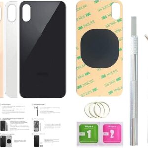2 piezas de repuesto de vidrio trasero para iPhone Xs_1