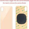 2 piezas de repuesto de vidrio trasero para iPhone Xs_3