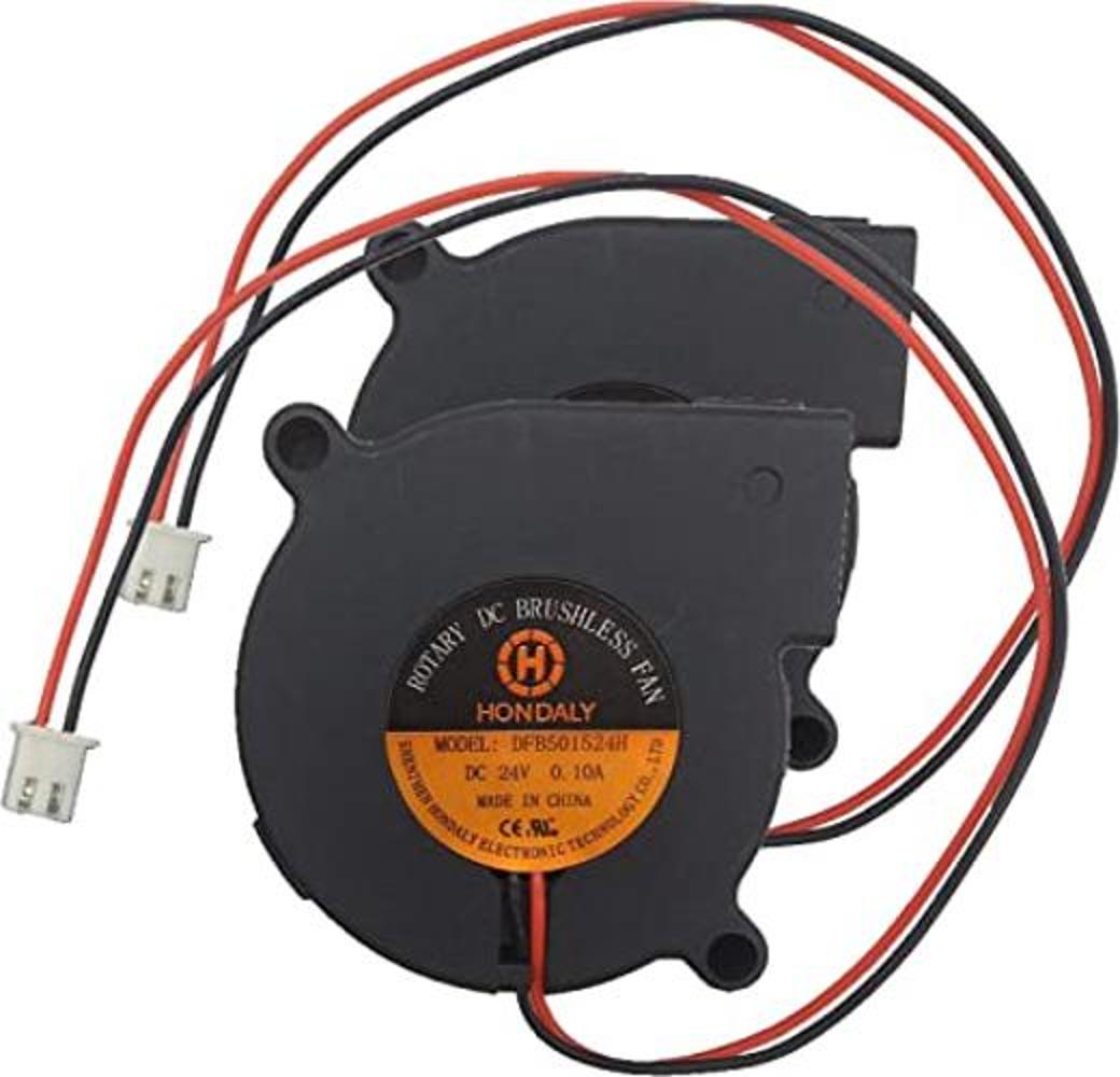 2 unidades de 1.969 x 1.969 x 0.591 in 5015 DC ventilador