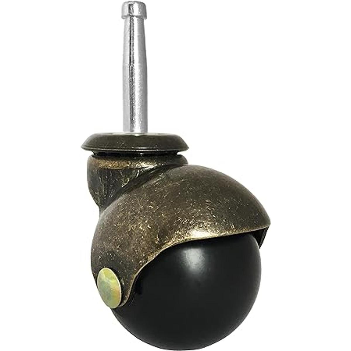 2 latón envejecido Ball Caster Rueda para executive