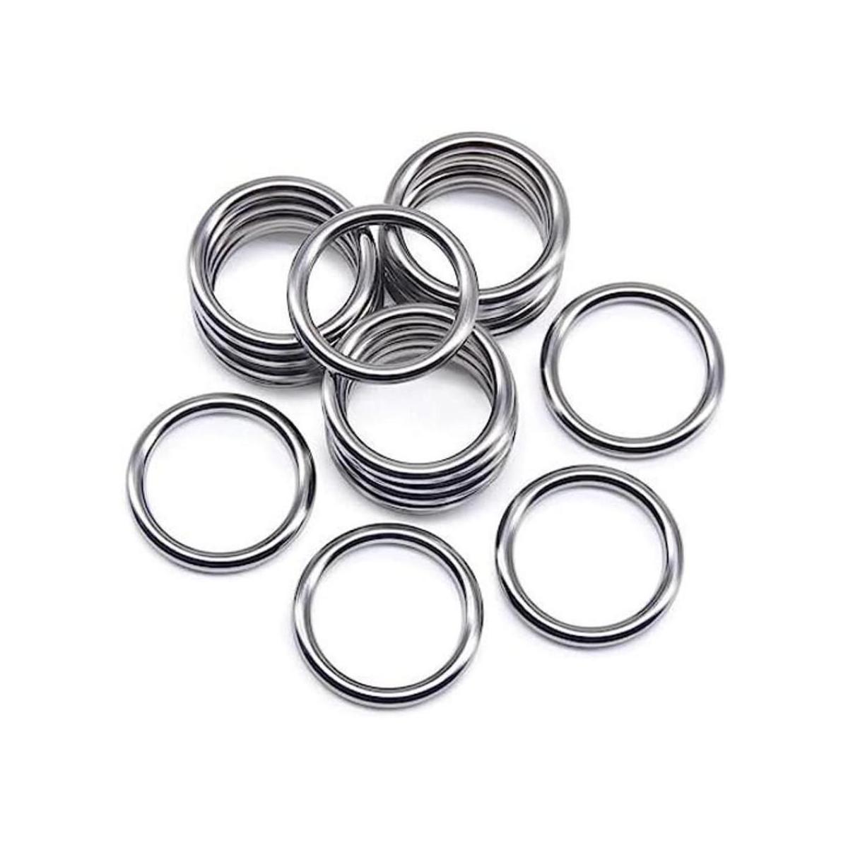 20 anillos de aleación de zinc galvanizado tono bronce