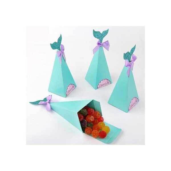20 cajas de fiesta de sirena con pegatinas de_5