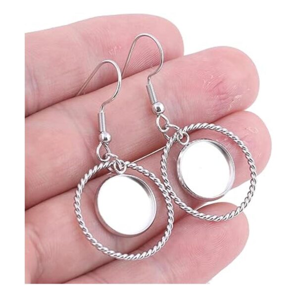 20 piezas de acero inoxidable para hacer aretes de 0.472