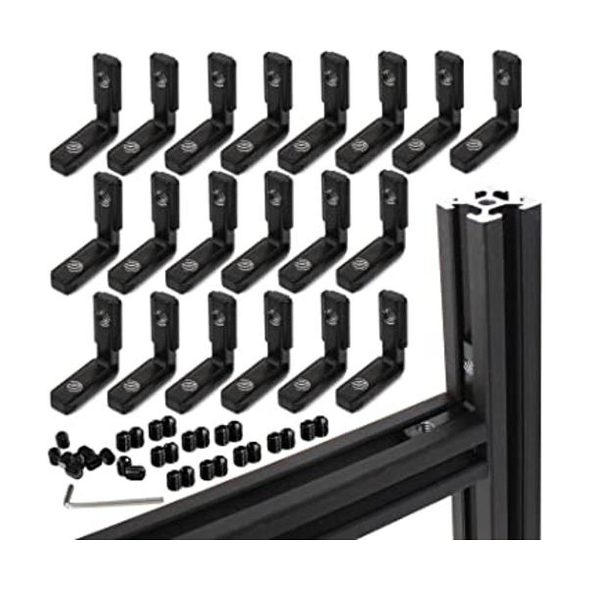 20 unidadeslote negro serie 2020 en forma de L interior