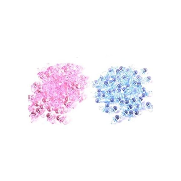200 piezas Mini acrílico transparente bebé chupetes de_1