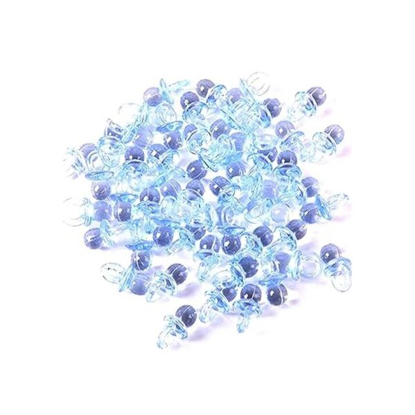 200 piezas Mini acrílico transparente bebé chupetes de_3