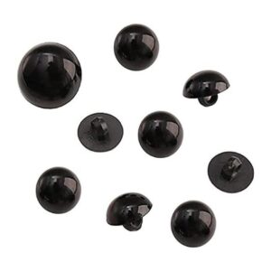 200 piezas de botones de seguridad negros con ojos de_1