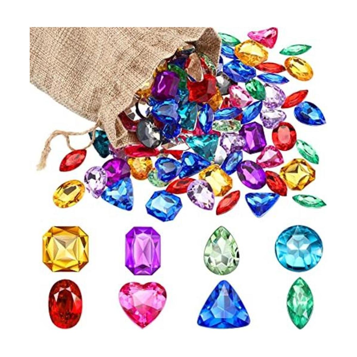 201 joyas de tesoro pirata multicolor gemas de plástico