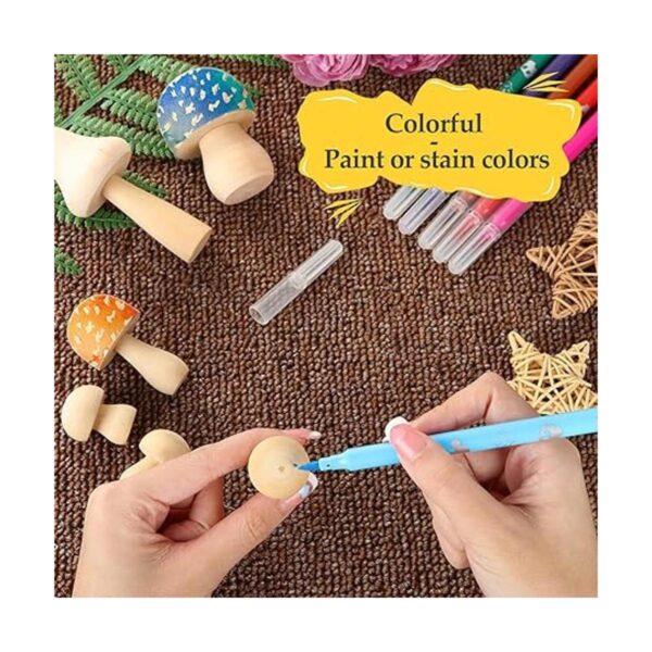 21 hongos de madera para manualidades 7 tamaños juego de